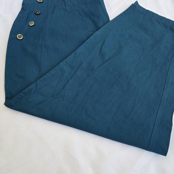 House Of Aama Pull-on Cotton Pants Turquoise Women's Plus Sizes 1X and 3X - Picture 3 of 13